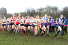 Junior girls, 2020 New Balance English Schools Champs., Sefton Park, Liverpool. Photo: David T. Hewitson/Sports for All Pics